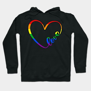 Heart Love Lesbian Gay Pride Month Transgender LGBT Hoodie